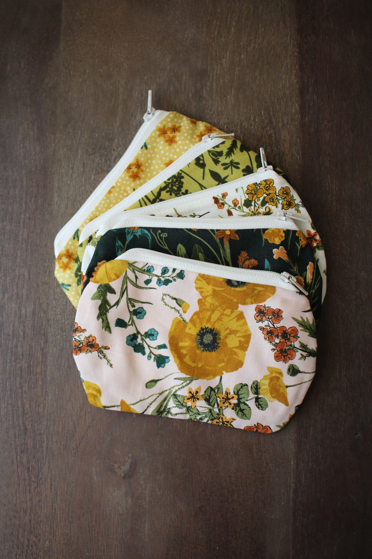 Mini Wildflower Zippered Pouch