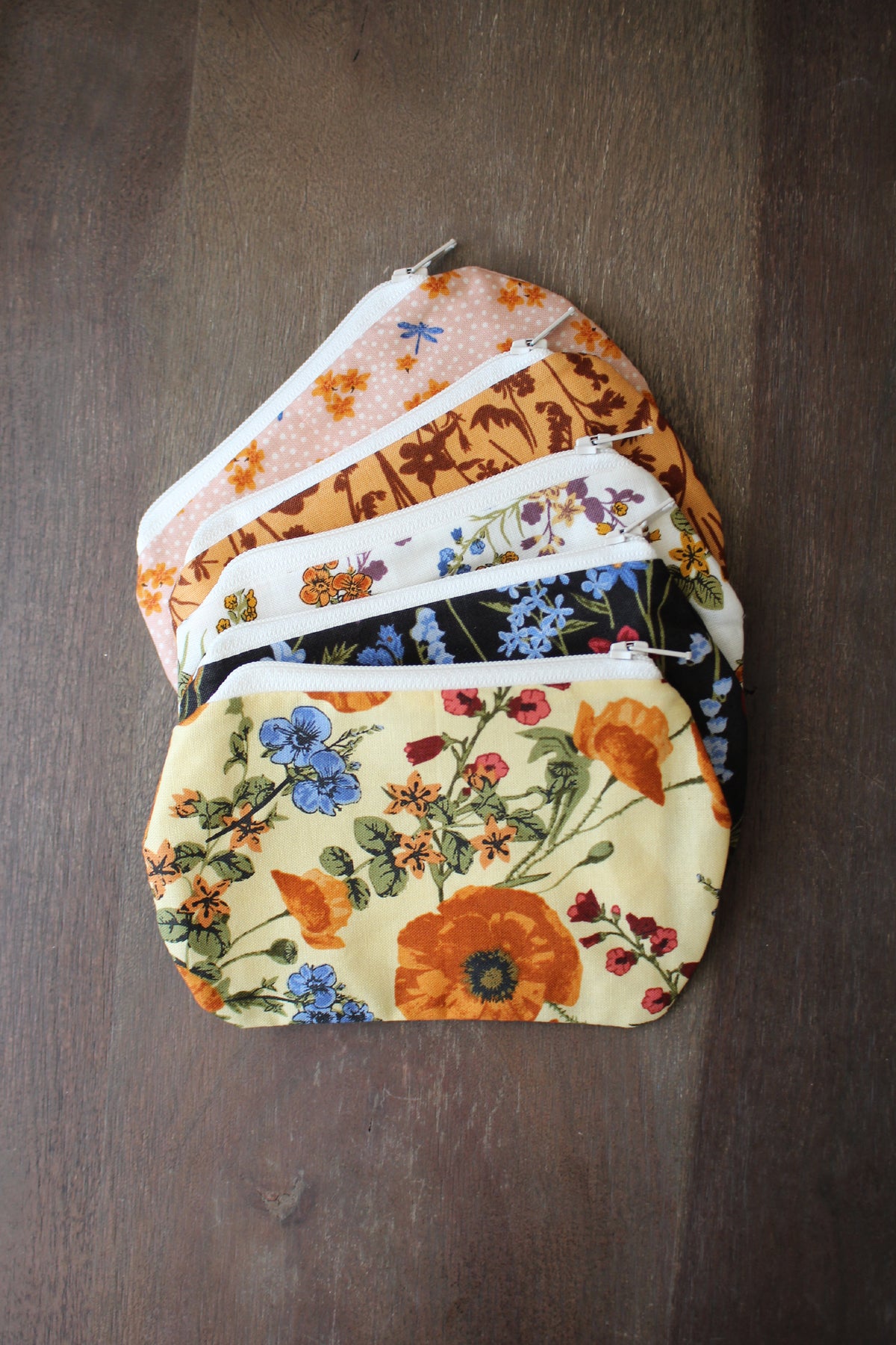Mini Wildflower Zippered Pouch
