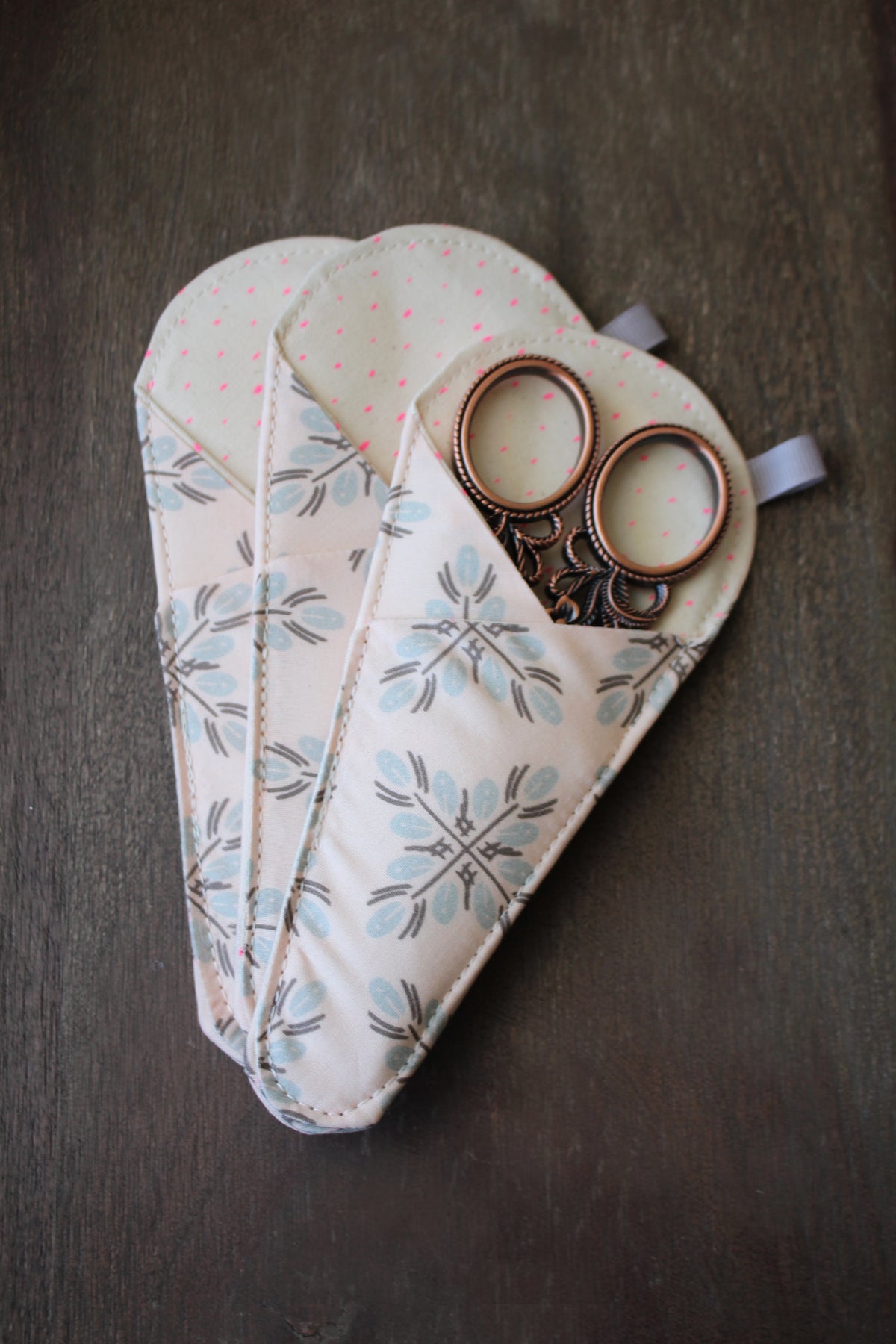 Pink Floral Scissor Sleeve