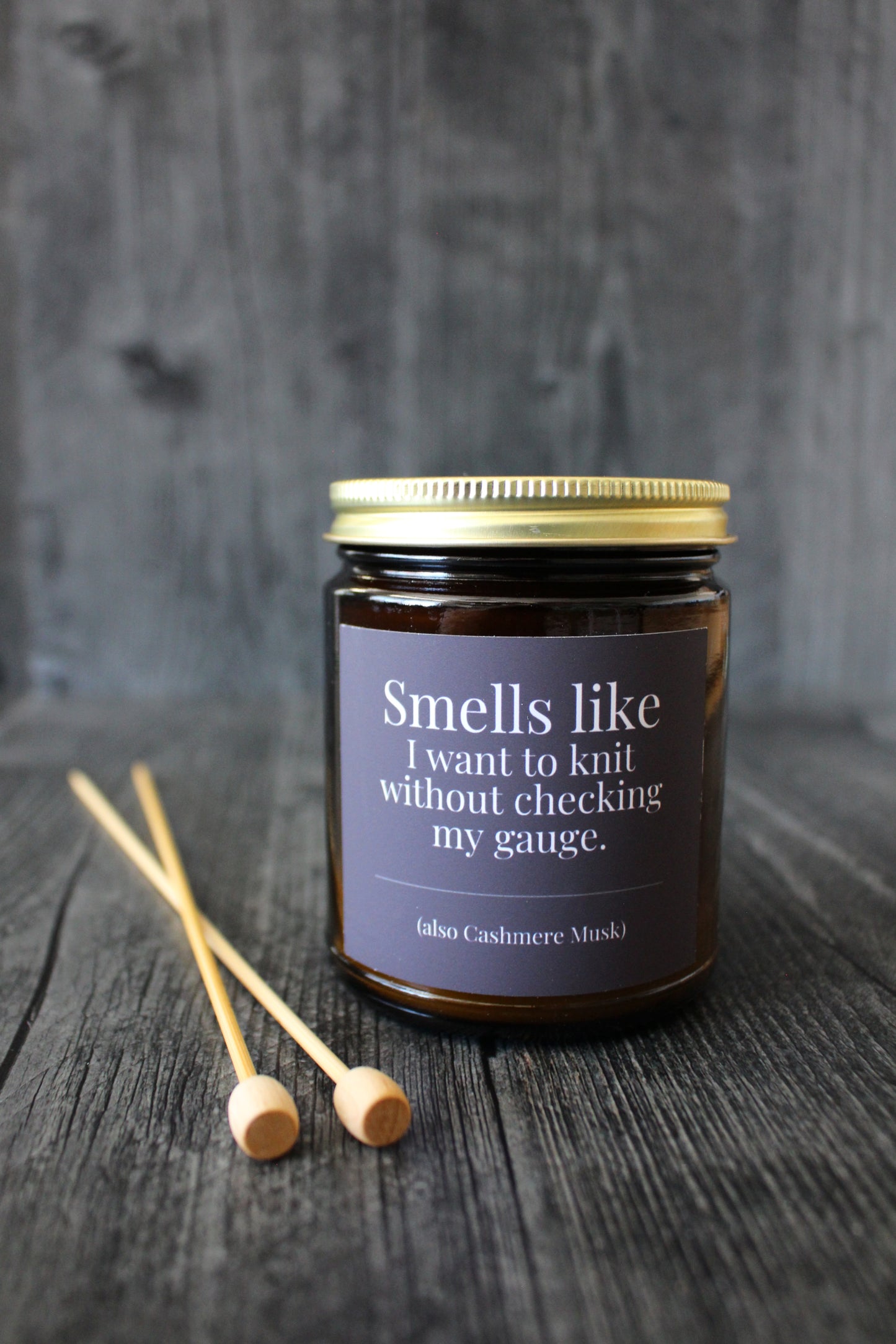 Hand-Poured Soy Wax Candle For Knitters | Cashmere Musk
