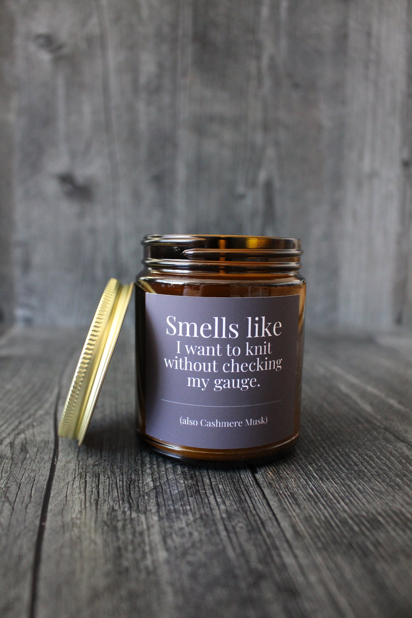 Hand-Poured Soy Wax Candle For Knitters | Cashmere Musk