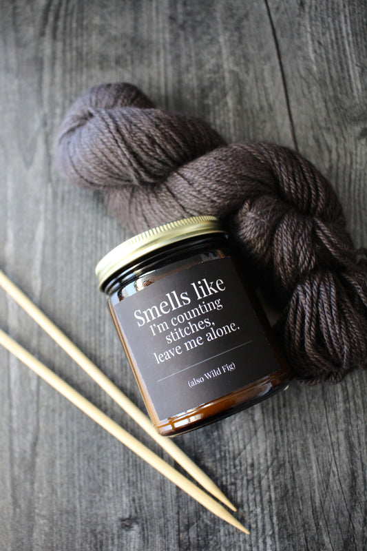 Hand-Poured Soy Wax Candle For Knitters | Wild Fig