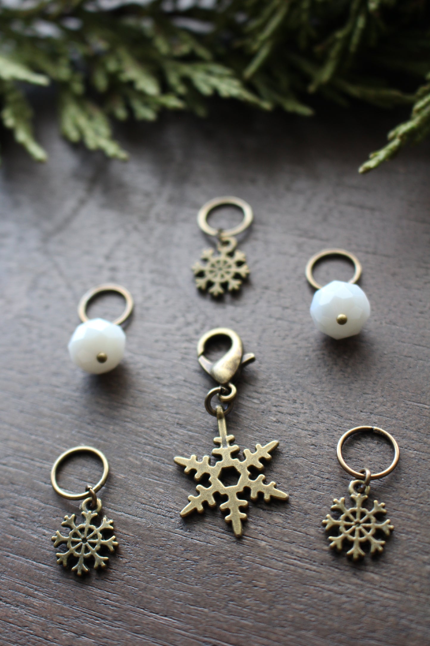 Snowfall Stitch Markers Set