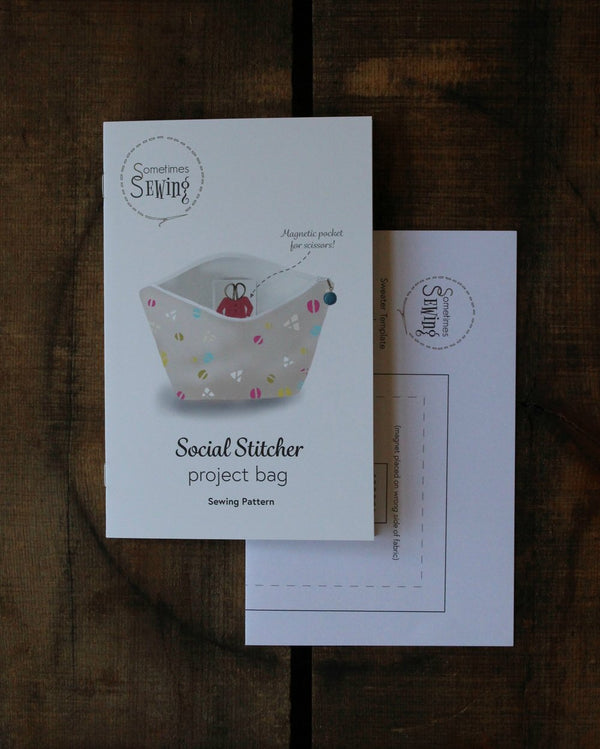 Social Stitcher Project Bag Printed Pattern – Never Not Knitting