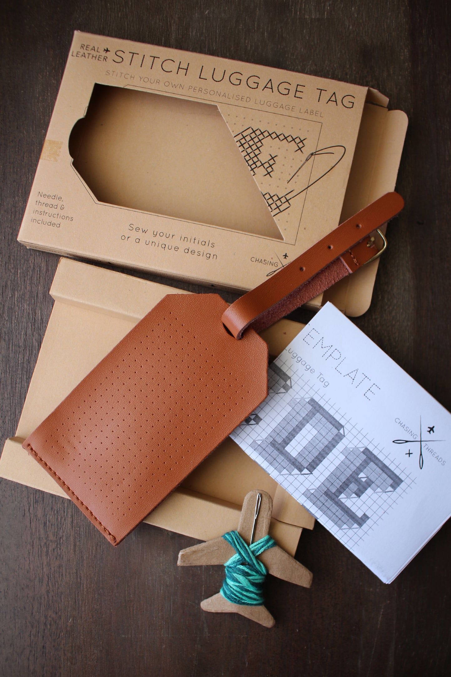 Luggage Tag Cross Stitch Kit