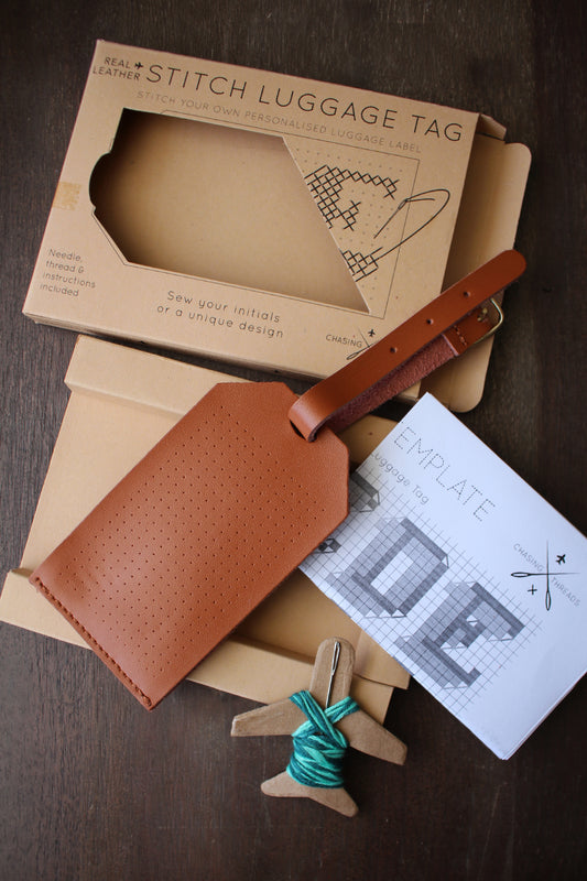 Luggage Tag Cross Stitch Kit