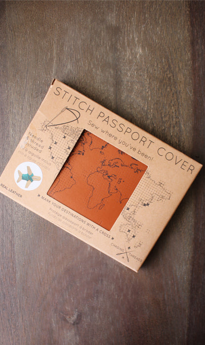 "Stitch Where You've Been" Passport Cover Kit