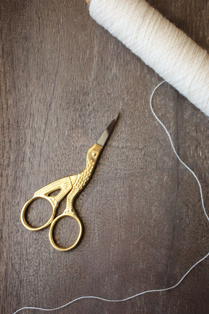 Gold-Plated Stork Scissors