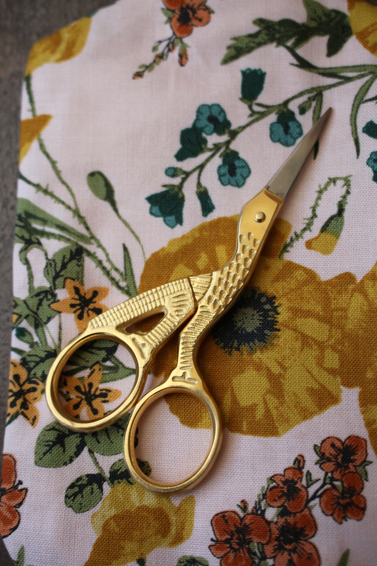 Gold-Plated Stork Scissors
