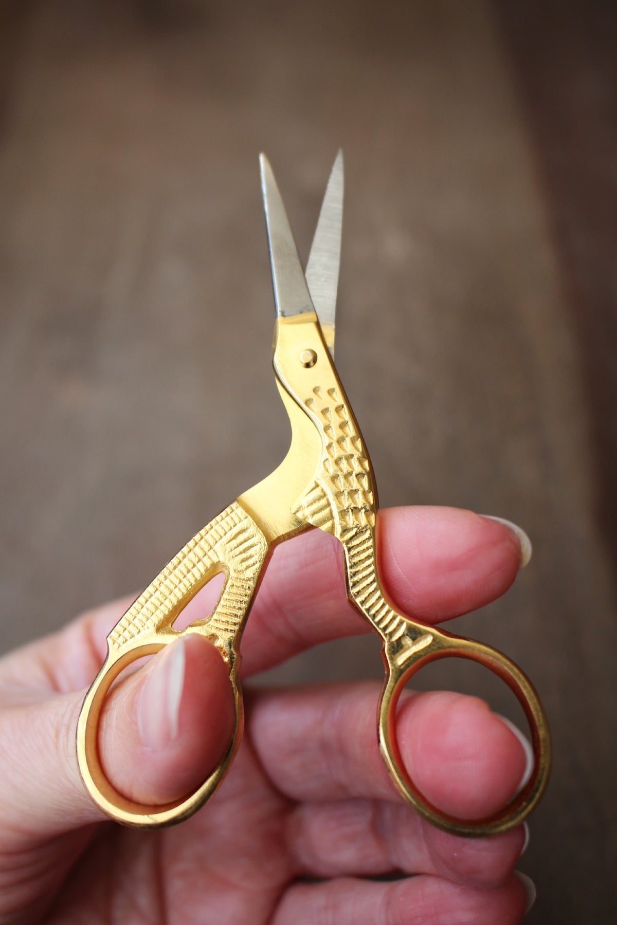 Gold-Plated Stork Scissors