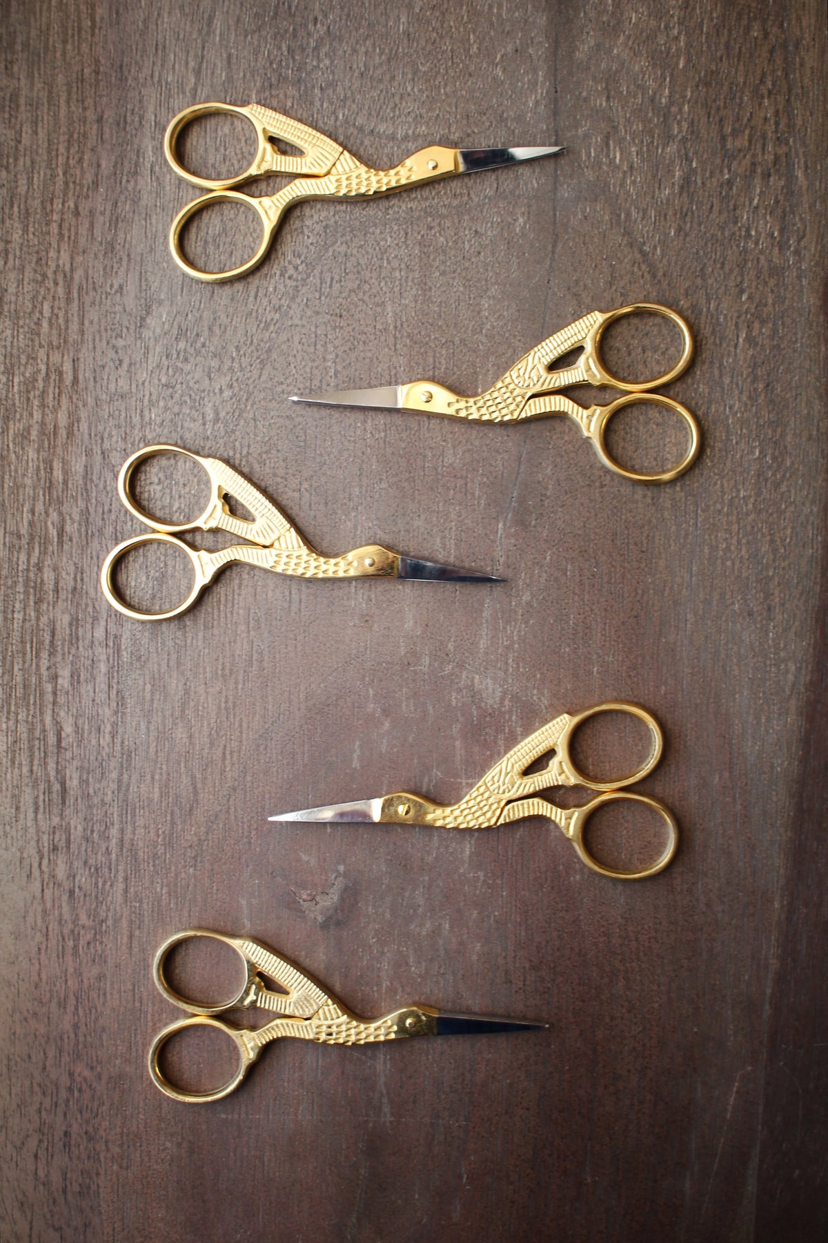 Gold-Plated Stork Scissors