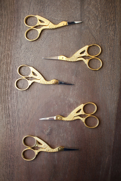 Gold-Plated Stork Scissors