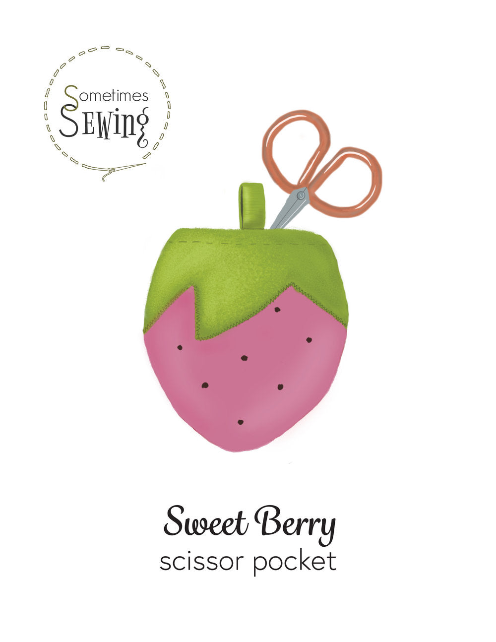 Sweet Berry Scissor Pocket PDF Pattern – Never Not Knitting