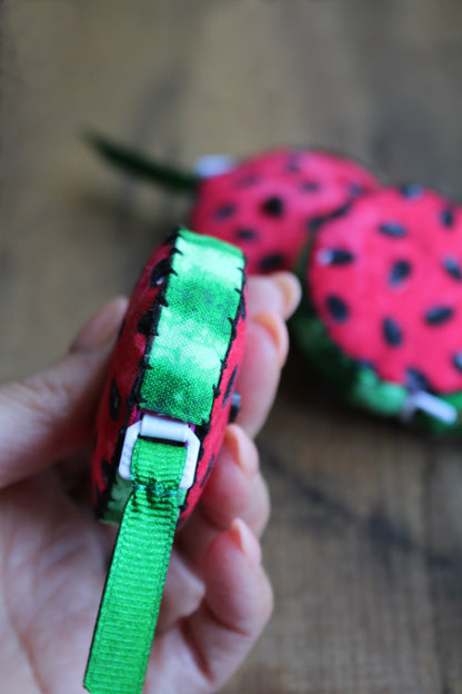 Watermelon Slice Hand-Stitched Tape Measure