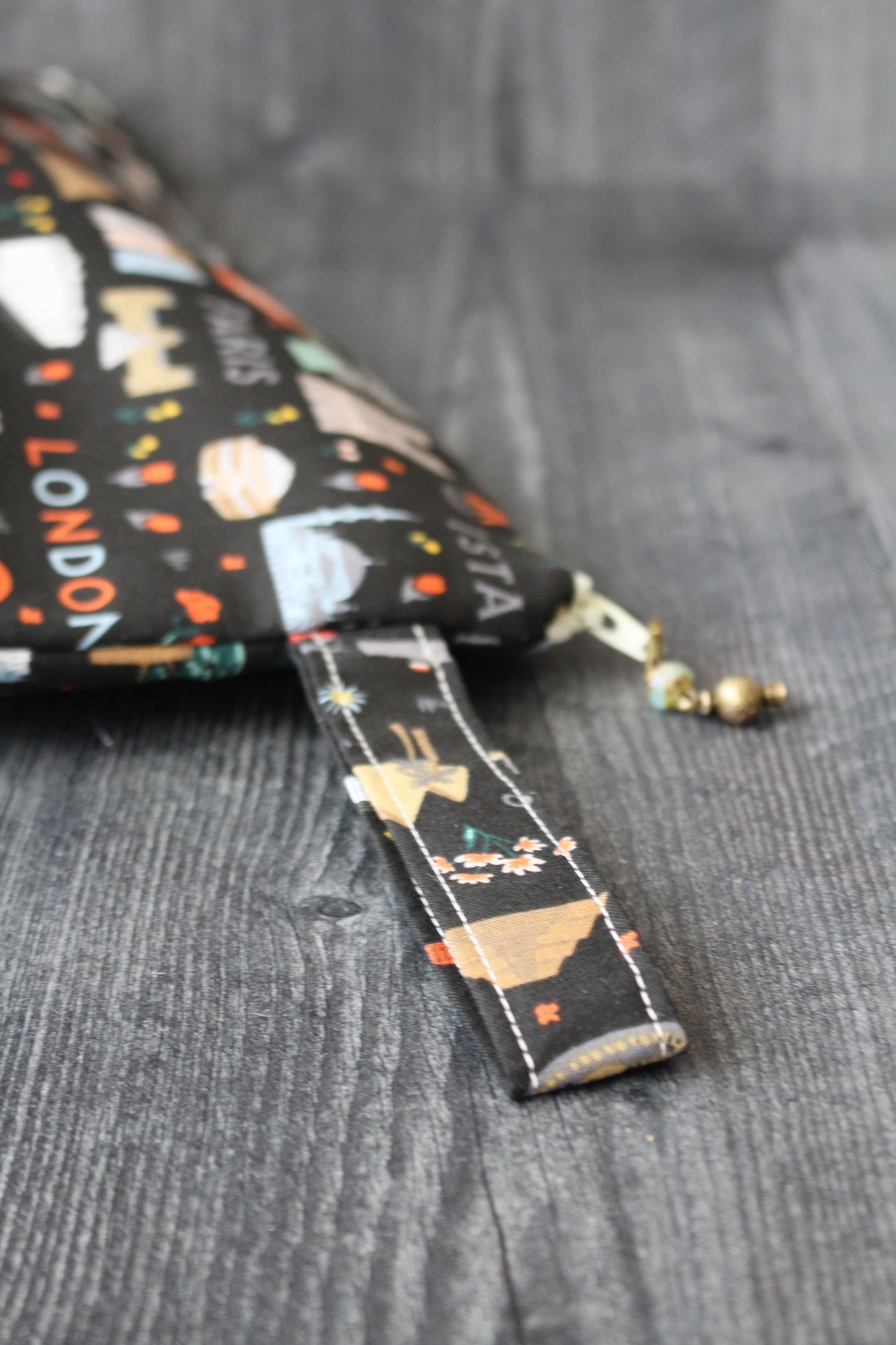 World Traveler Zippered Project Pouch