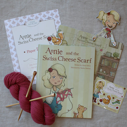 Annie and the Swiss Cheese Scarf Deluxe Gift Set