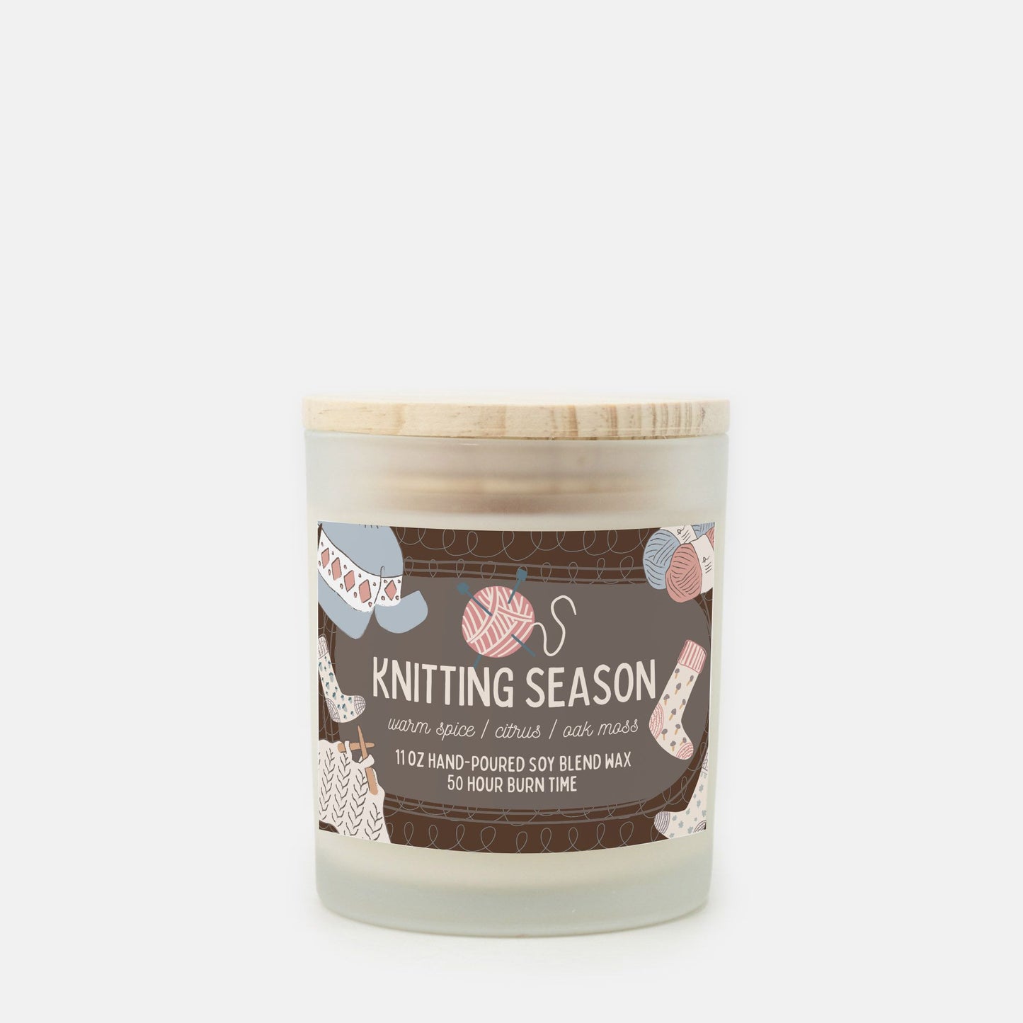 "Knitting Season" Knitwear Candle