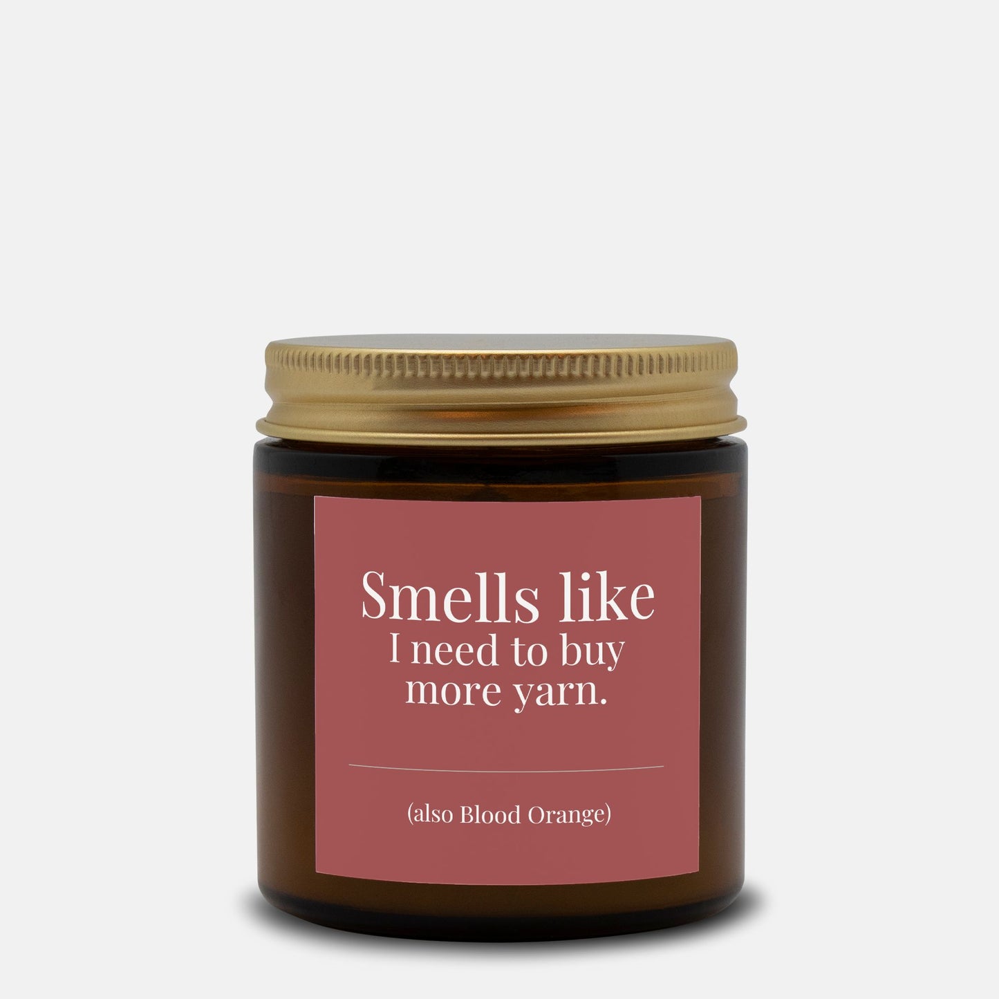 Hand-Poured Soy Wax Candle For Knitters | Blood Orange