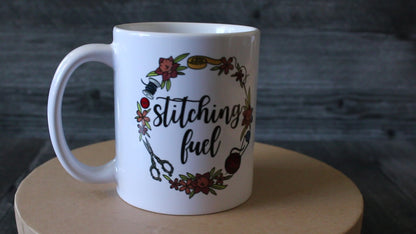 "Stitching Fuel" Mug