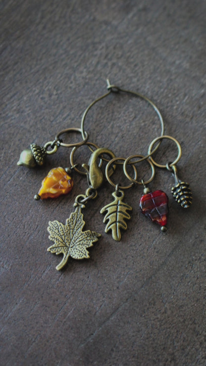 Feels Like Fall Stitch Markers Set