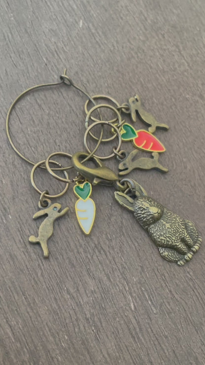 Rabbit Family Stitch Markers Set
