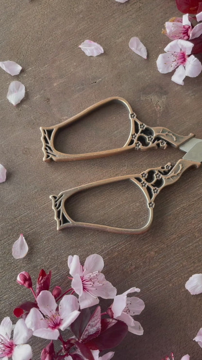 Cherry Blossom Embroidery Scissors