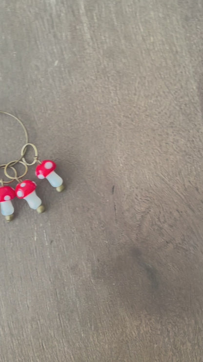 Toadstool Stitch Markers