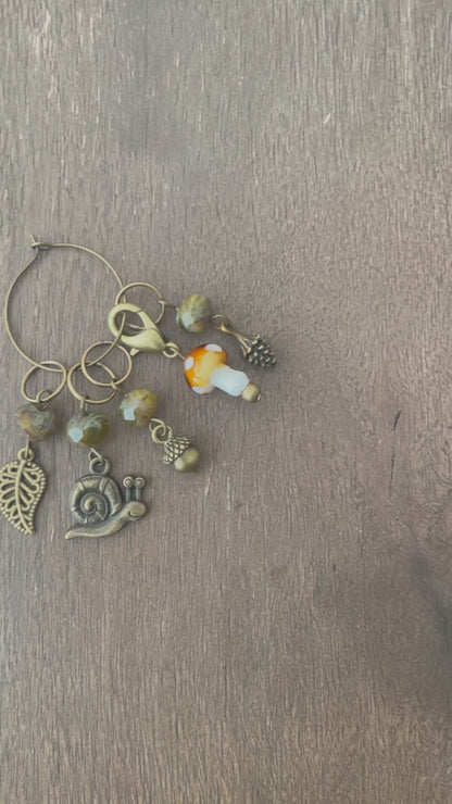 Forest Floor Stitch Marker Set