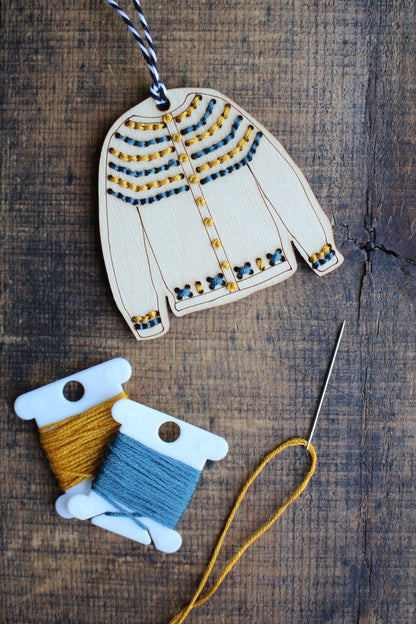 Stitchable Sweater Embroidery Kit