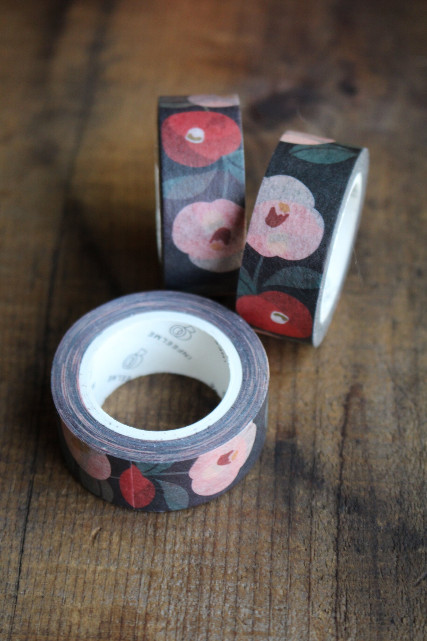 Dark Floral Washi Tape