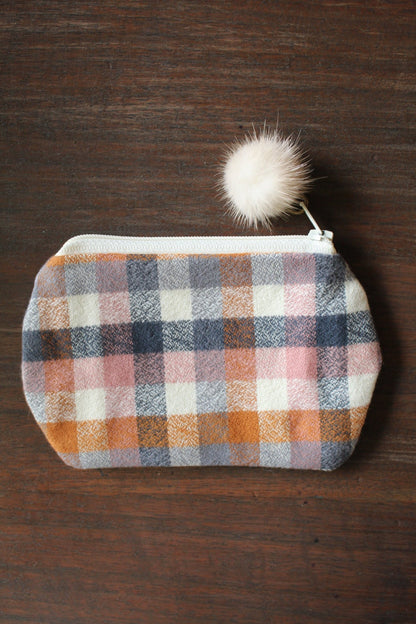 Cozy Flannel Zippered Pouch