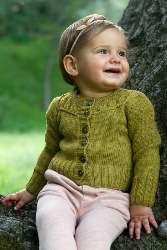 Baby Sweater Knitting Pattern • Twiggy Knitting Pattern PDF • Intermediate Knit Pattern