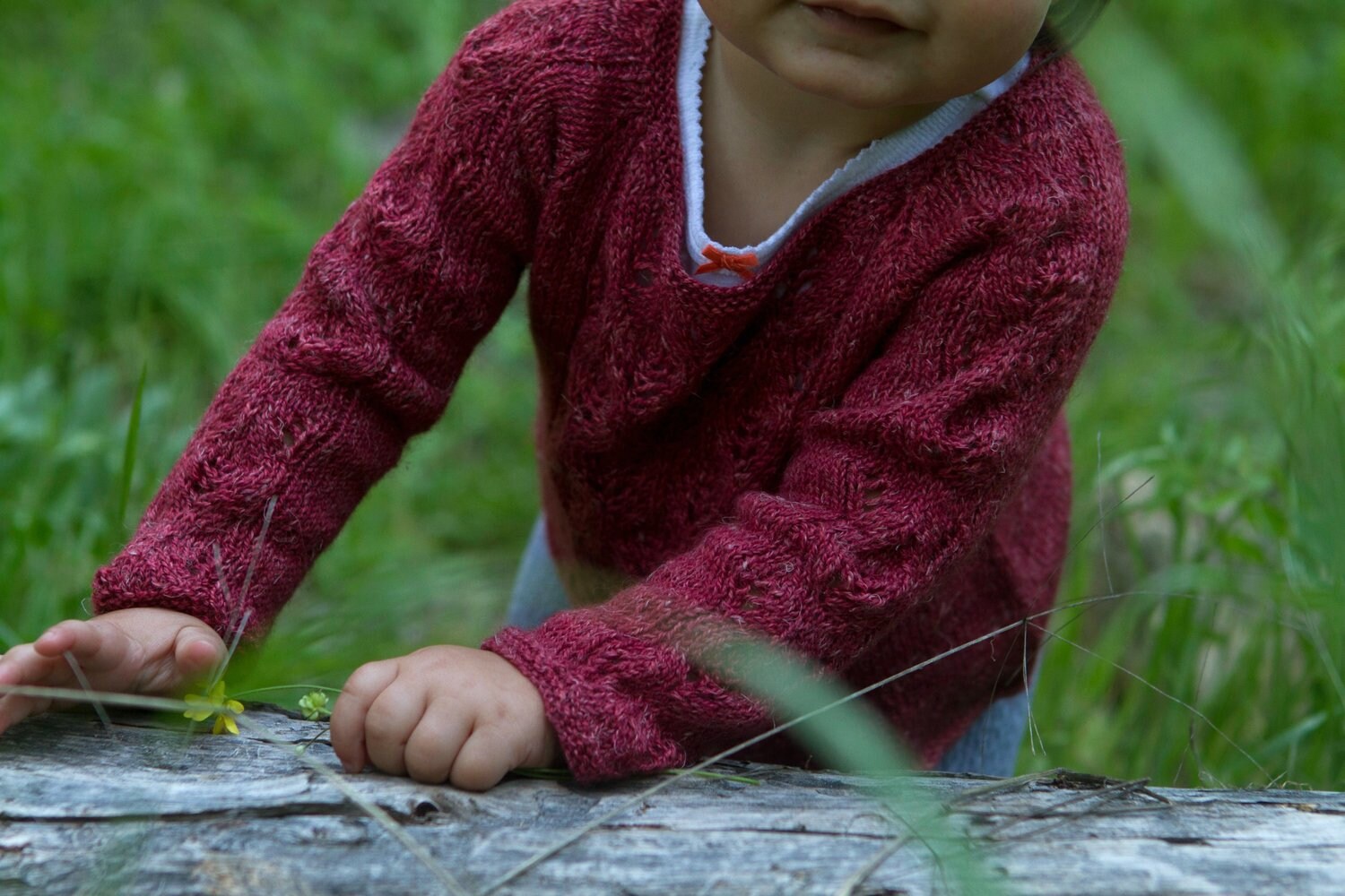 Baby Leaf Pullover Pattern • Early Autumn Knitting Pattern PDF • Intermediate Knit Pattern