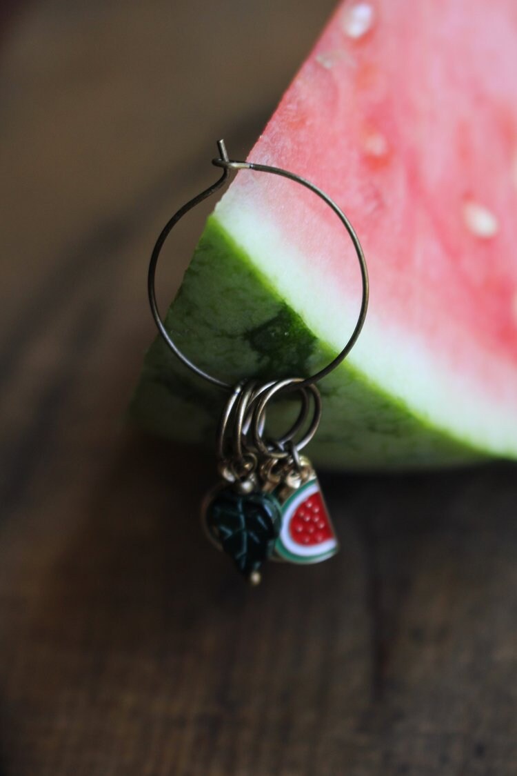 Stitch Markers • Watermelon Slice Stitch Marker Set for Knitting • Unique Gift for Grandmothers