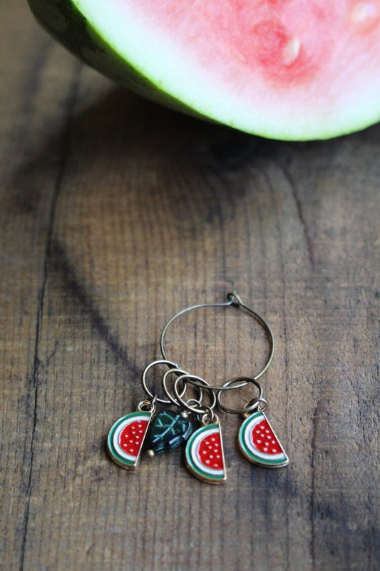 Stitch Markers • Watermelon Slice Stitch Marker Set for Knitting • Unique Gift for Grandmothers