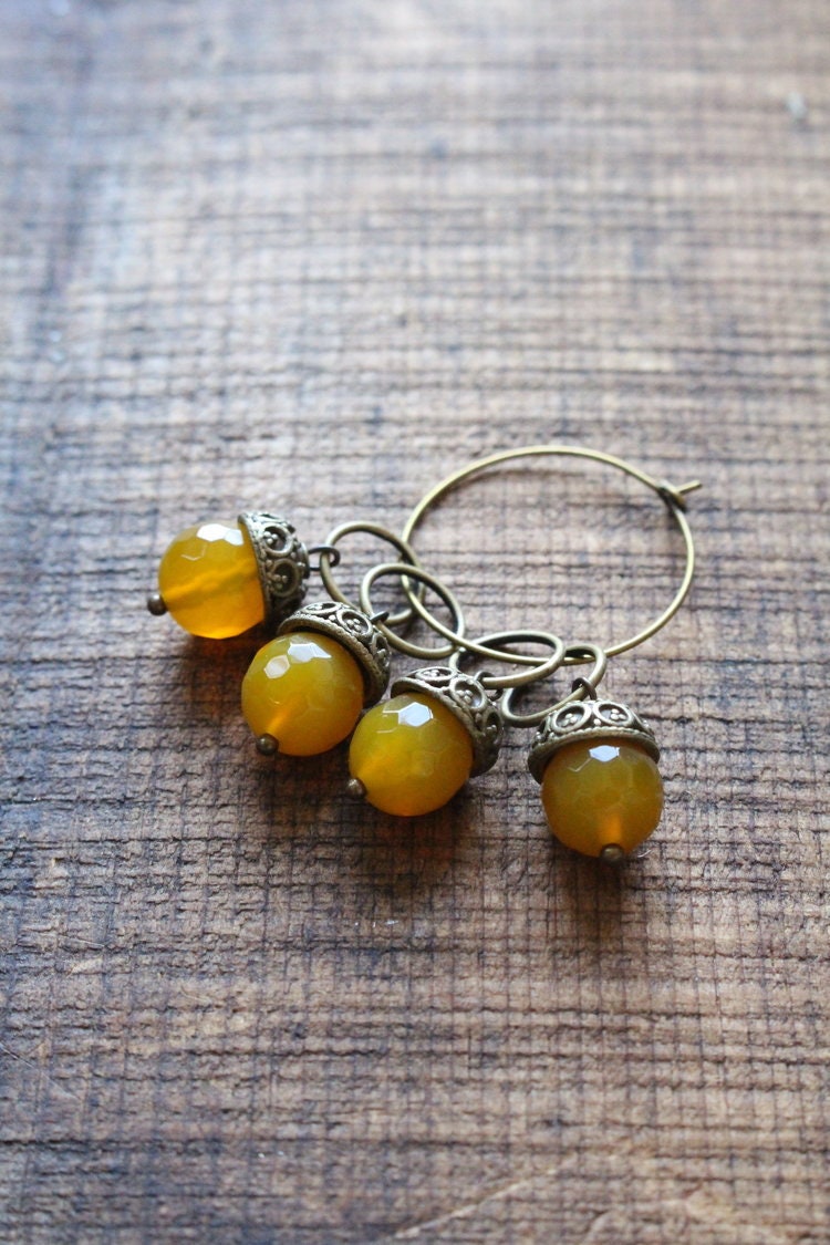 Knitting Stitch Markers • Acorn Stitch Markers for Knitting • Knitting Gift for Grandma