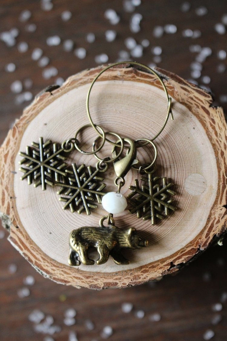 Stitch Markers • The Unhibernating Bear Stitch Marker Set for Knitting • Best Gift for Knitters
