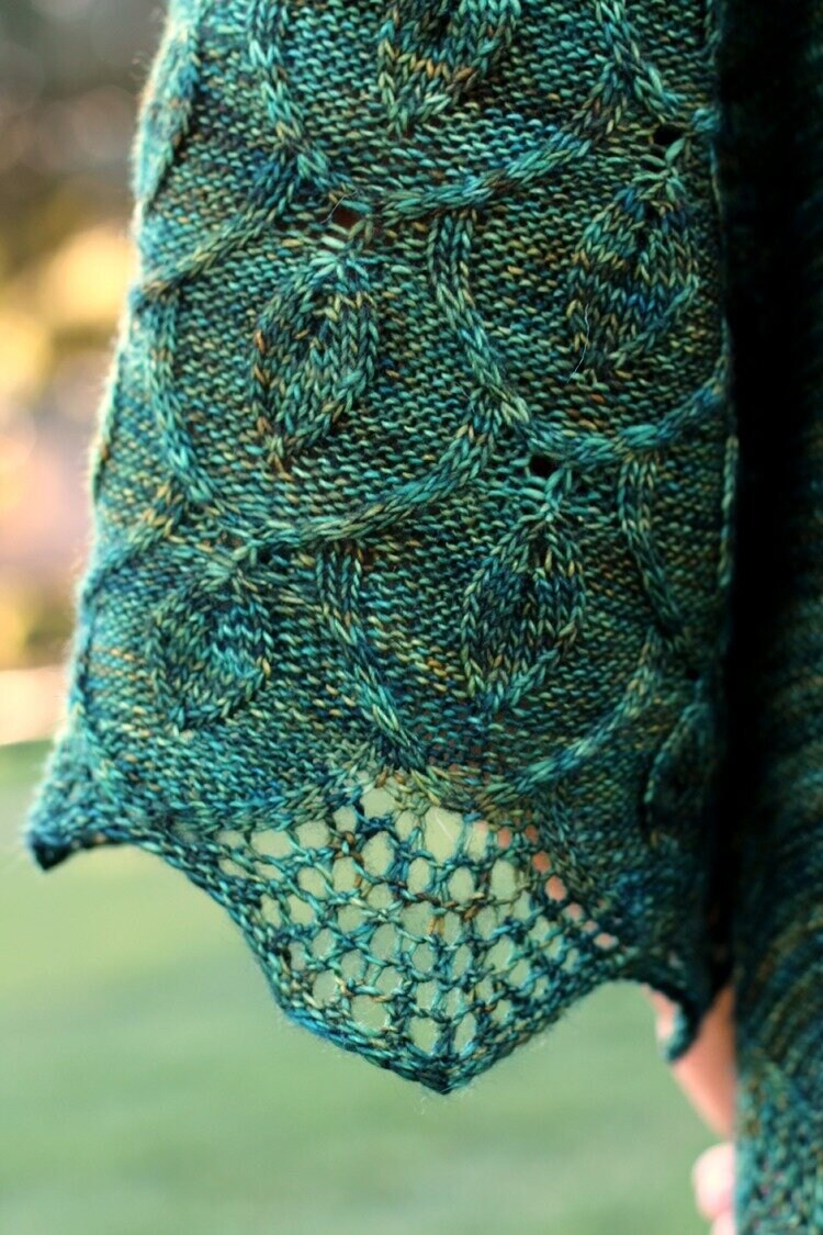 Large Wrap Knitting Pattern • Secret Garden Shawl Printed Knitting Pattern • Knitting Pattern Gift