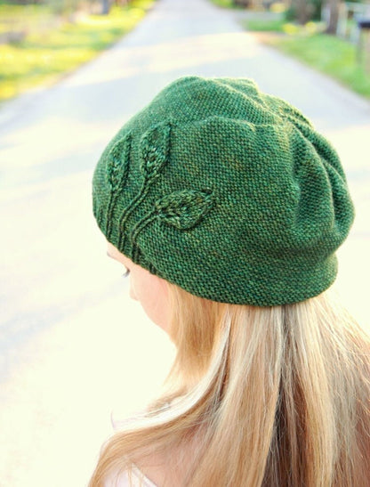 Beanie Knitting Pattern • Seedling Printed Knitting Pattern • Knitting Pattern Gift