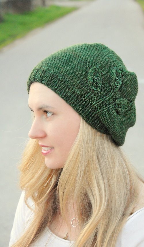 Beanie Knitting Pattern • Seedling Printed Knitting Pattern • Knitting Pattern Gift