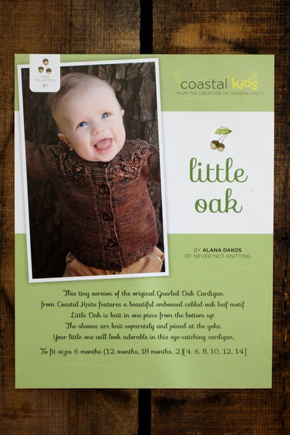 Baby Sweater Knitting Pattern • Little Oak Printed Knitting Pattern • Knitting Pattern Gift