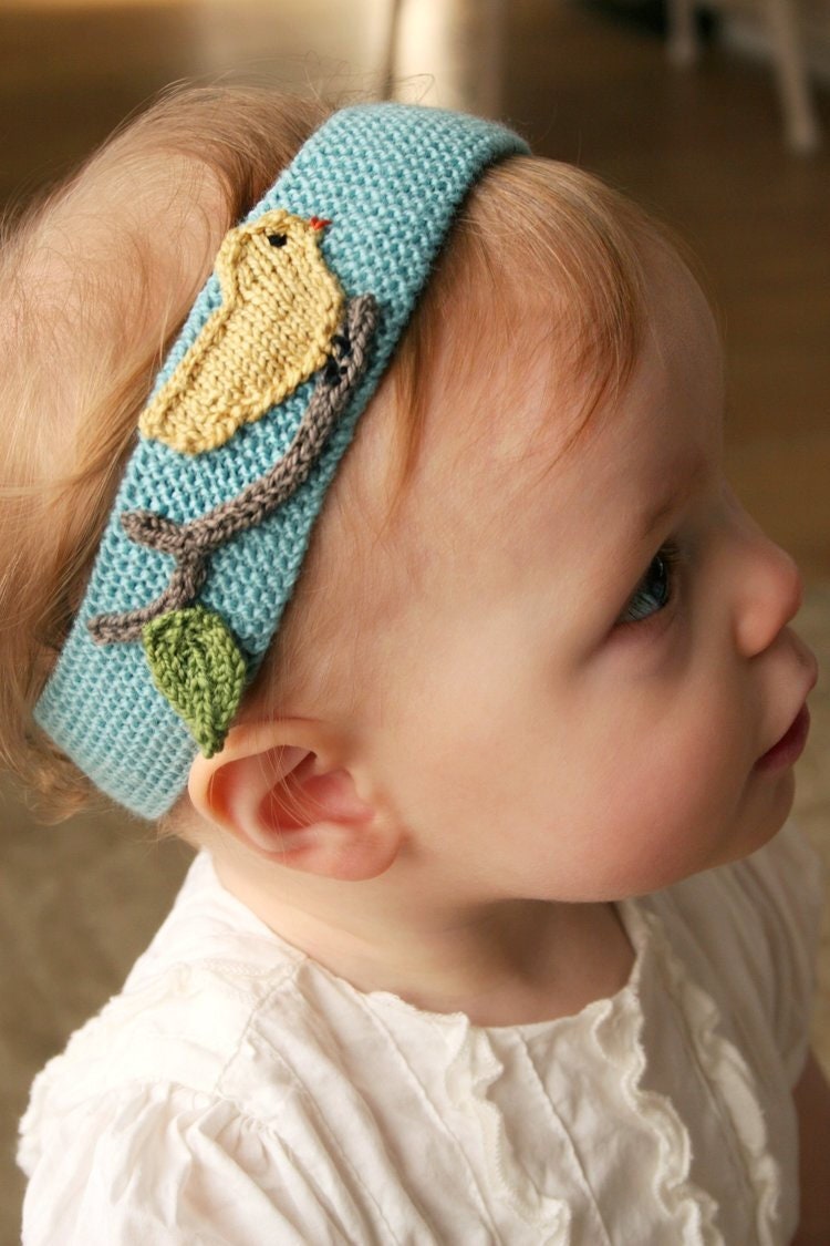 Headband Printed Knitting Pattern Bundle • Roses are Red, Violets are Blue, The Birds, and The Bees! • Knitting Pattern Gift