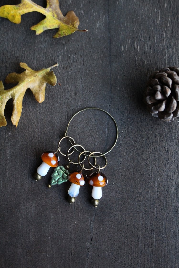 Forest Mushroom Stitch Markers – Never Not Knitting