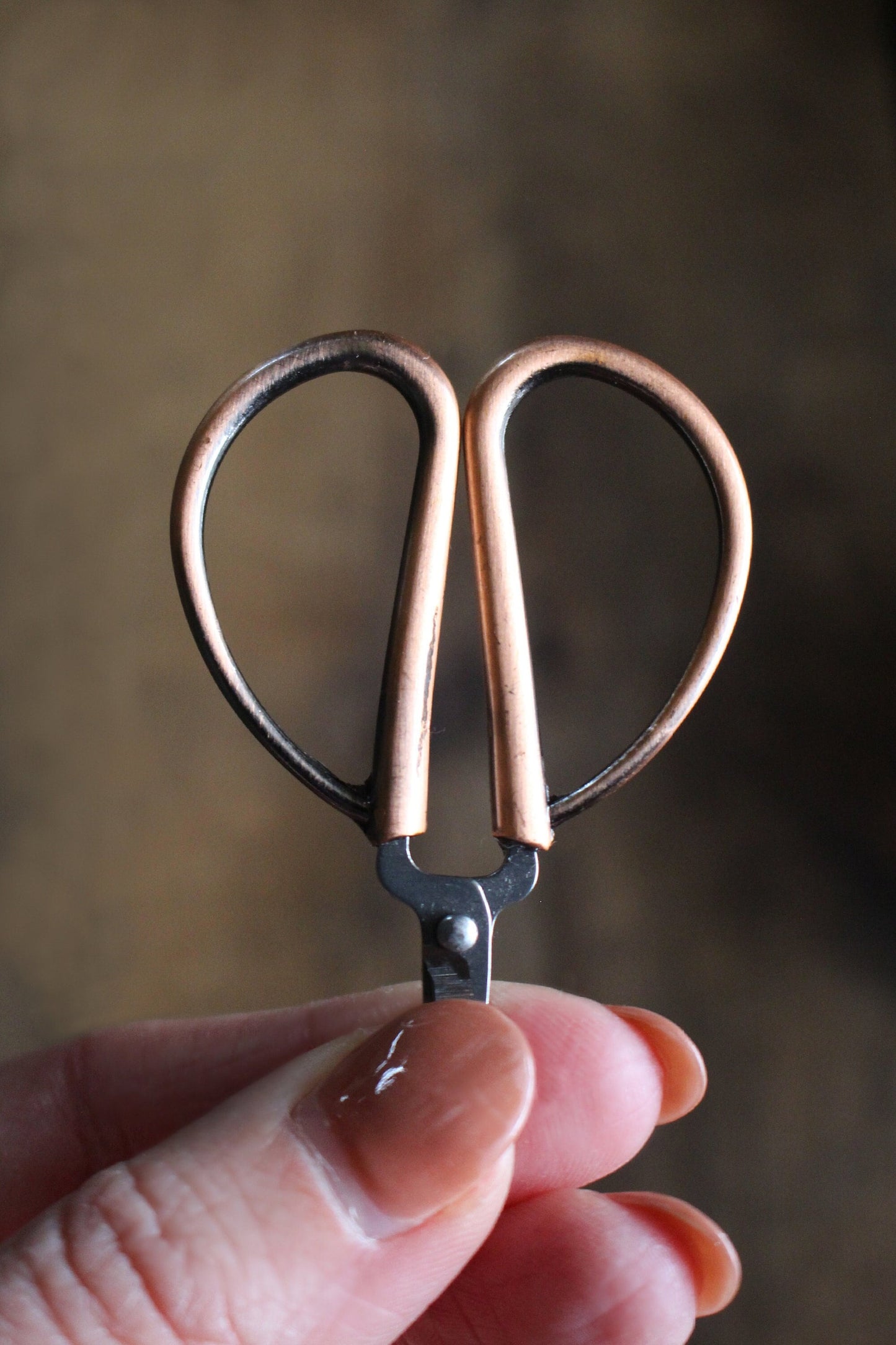 Mini Bonsai Snips • Minimalist Thread Snips in Antique Copper or Silver • Perfect Gift for Moms and Grandmothers That Sew