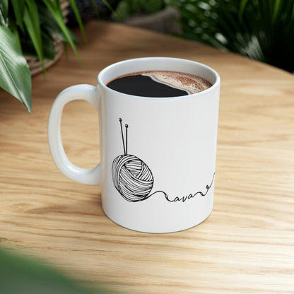 Write Your Name In Yarn / Personalized Mug