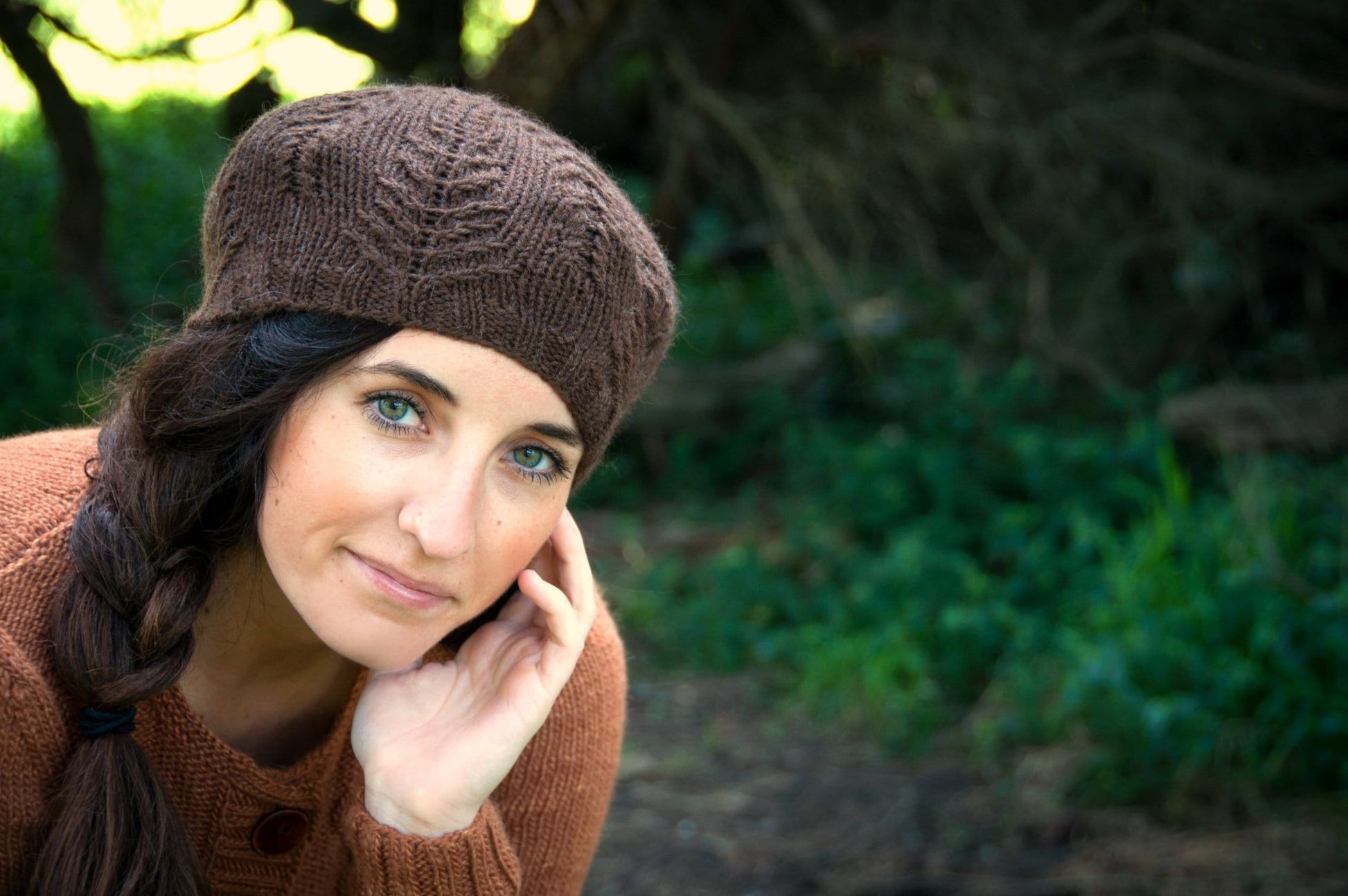 Nature Inspired Hat for Women Knitting Pattern • Ferns Hat • Intermediate Knitting Pattern PDF