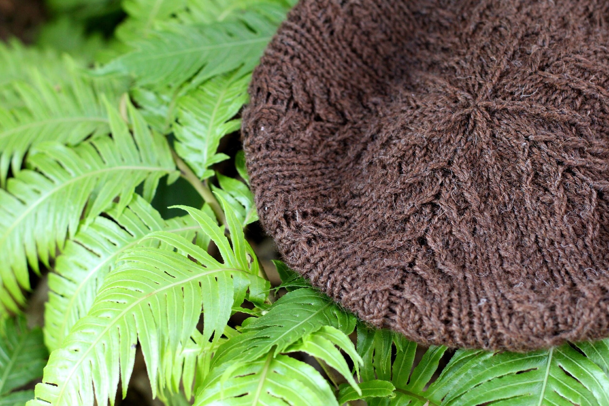 Nature Inspired Hat for Women Knitting Pattern • Ferns Hat • Intermediate Knitting Pattern PDF