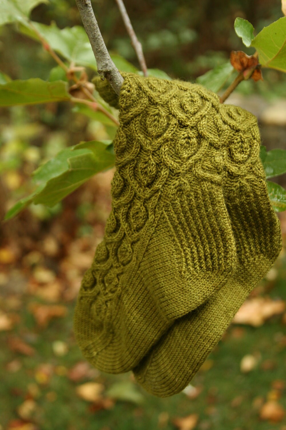 Nature Inspired Socks Knitting Pattern • Ivy Trellis Socks • Intermediate Knit Pattern PDF