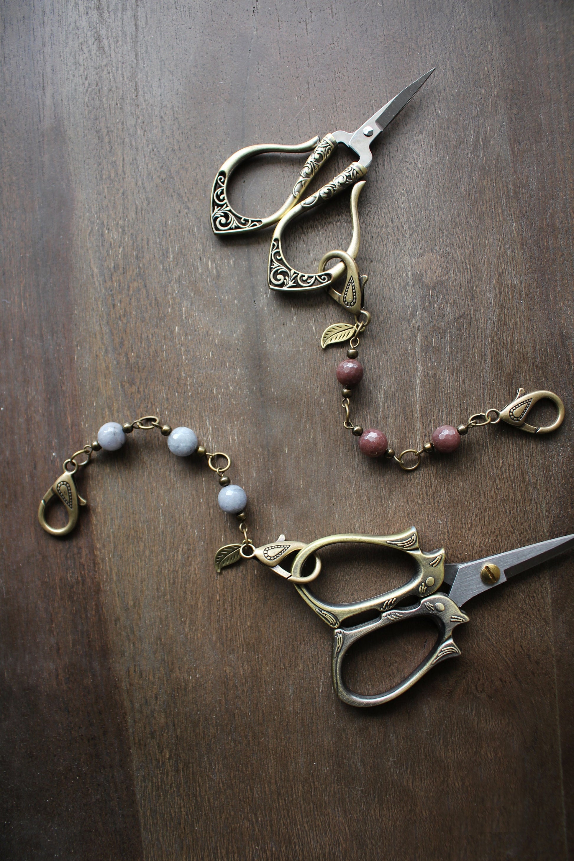 Gemstone Scissor Chain