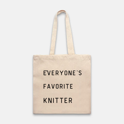 "Everyone's Favorite Knitter" Tote Bag